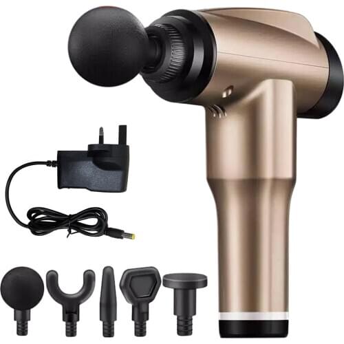 New Electric Massager Deep Tissue Muscle Muscle Relax Massage Gun + 5 Replaceable Massage Heads for Neck Back Body Pain Relief