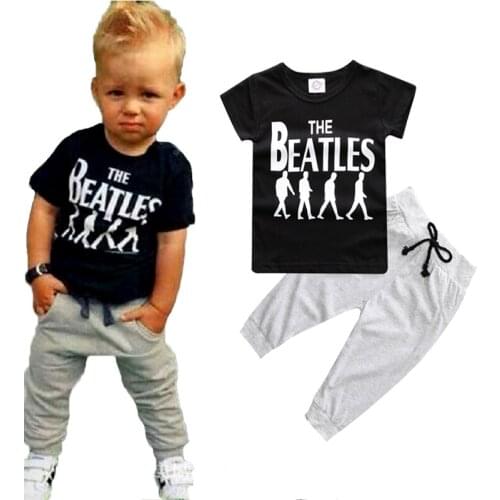 Summer Kids Clothes Sets Short Sleeve Boy T-shirt Pants Suit Clothing Set Newborn Sport Suits Children Baby Boy Clothes Cool
