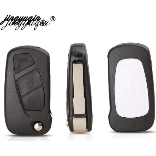 Jingyuqin New 3 button 3 BTN For Ford KARemote Flip Key Fob Housing Case Holder Replacement Car Key Shell Case Cover blade