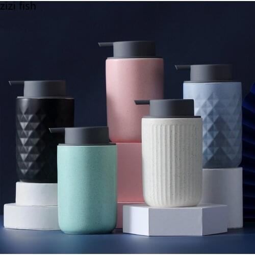 Ceramics Lotion Bottle Bathroom Supplies Hand Sanitizer Bottle Lotion Container Bathroom Accessories Press To Dispense Bottles