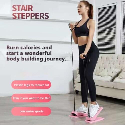 2021 Mini Treadmill Steppers Pedal Drawstring Household Quiet Stair Climbers Home Fitness Equipment For Lose Weight Leg Slimming