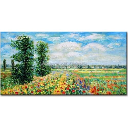 Mintura 100% Handpainted Oil Painting on Canvas Knife Landscape oil Painting Wall Art Picture Home Decoration For Living Room