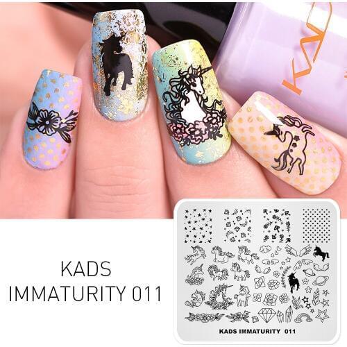 Missguoguo Nail Art Stamping Templates for Immaturity Cute Images Stamp for Nail Art DIY Stamping Template Polish Print Plate