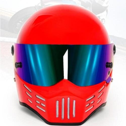 2021 Motorcycle Helmet ATV-1 For "Simpson STYLE" Street Pig Bandit For Karting ATV-1 fiberglass Drag Full Face Helmet DOT ECE