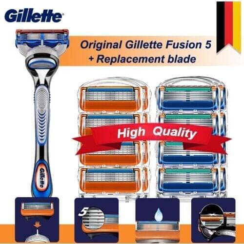 Mens shaver for Gillette Fusion 5 Razor Safety Machine New razor Cassettes For Men Shaving With Replacement Shave blades