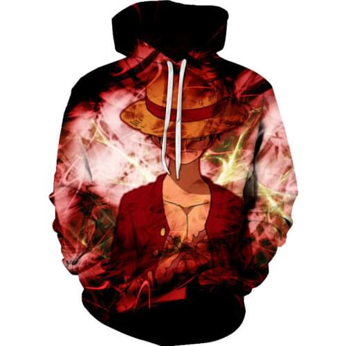 New mens hoodie mens one-piece anime print Harajuku mens T-shirt Harajuku fashion trend loose buzo hombre mens sweater