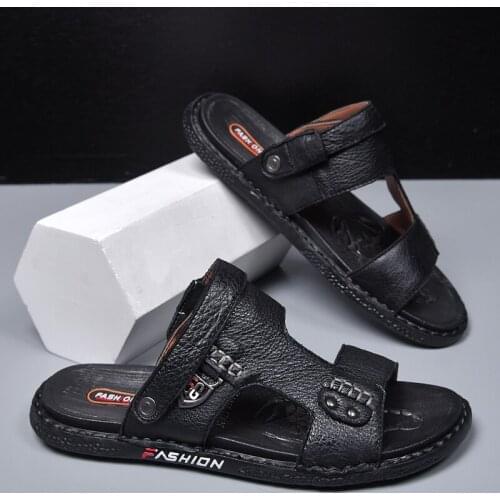Men Beach Sandals Summer Garden Shoes Clogs Rubber Shoes With Holes Aqua Water 2021 Fashion New