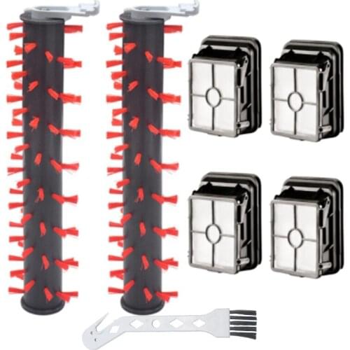 2554A Roller Brush Filter Set for Bissell Crosswave Cordless 2554 2590 2593 2596 Wet Dry Vacuum Cleaner Parts