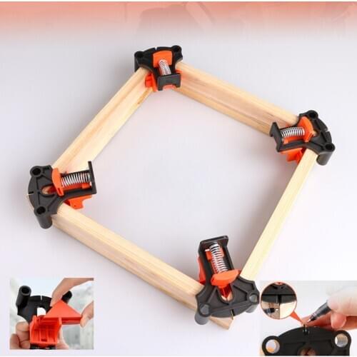 60or90or120 Degree Right Angle Clamp set Plastic Woodworking Hand Fixing Clips Bar Picture Frame Corner Clip Positioning Tools