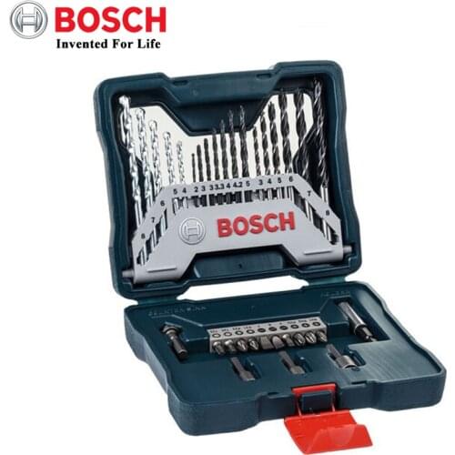 Original BOSCH 33pcs Drill Bits Mixed Set Suitable for Percussion Drill and Hand Drill Metal Drill Bit Masonry Drill Bit