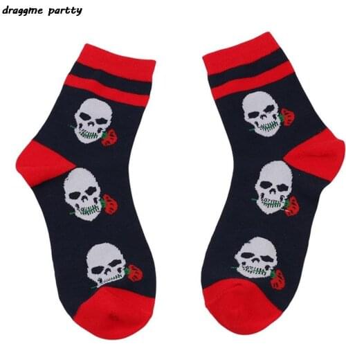 Personality Skull Socks Christmas Socks Cosplay Props Sock Spring Autumn Women Men Halloween Party Gifts