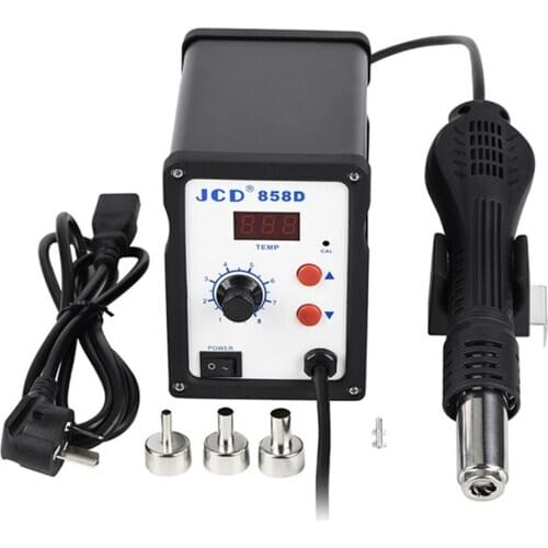 New 858D Hot Air Gun 220V/110V 700W Soldering Station Electric Soldering Iron Kit Quality DIY and SMD Rework Station Tools