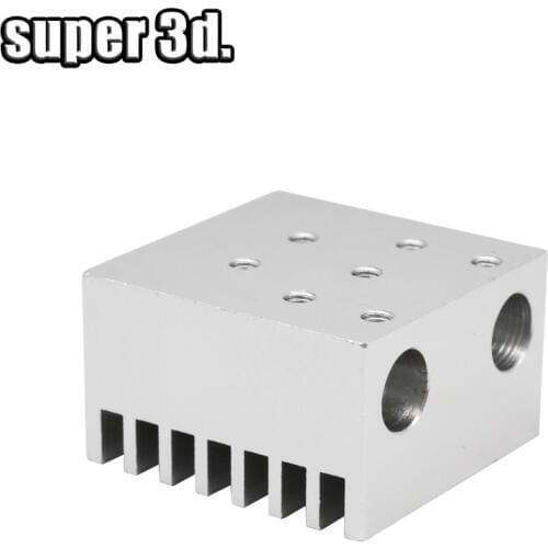 Chimera multi extruder HEAT SINK and dual head cooling fin radiator aluminium alloy radiator