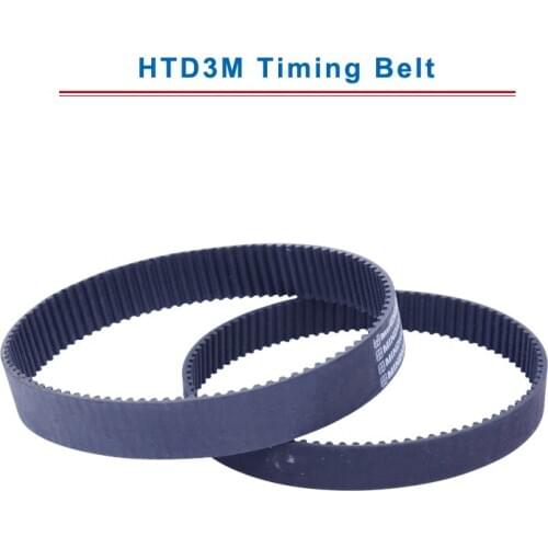 HTD3M Timing Belt with circular teeth 3M-135/141/144/147/150/153/156/159/162 teeth pitch 3mm belt width 10/15 mm