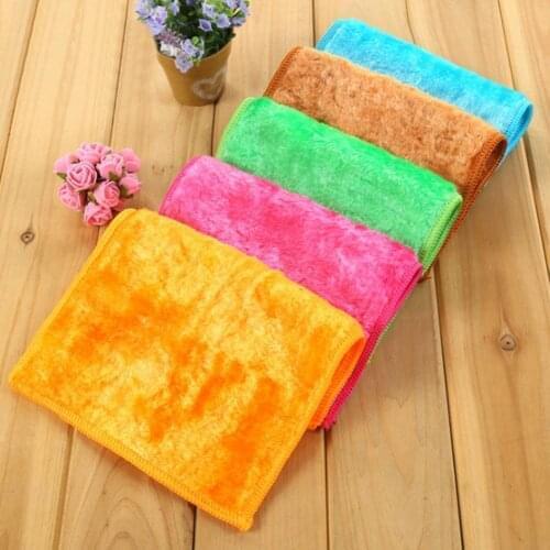1PCS Kitchen Anti-grease Rags Efficient Bamboo Fiber Cleaning Cloth Home Dish Washing Towel Cleaning Tools for dishwashing