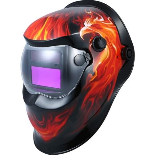 Welding Helmet Solar Powered Auto-Darkening Protective Helmet Welding Mask Shield with Variable Shade Grind Mode