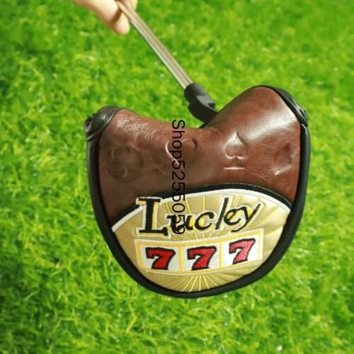 High Quality Golf Club Mallet Putter Headcover Lucky 777 Sports Golf Club Accessories Equipment