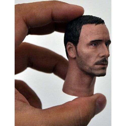 1/6 Scale Male Soldier Head Sculpt Magnet King Michael Fassbender Head Sculpt Model for 12''Body Accessory