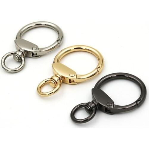3pcs Swivel Clip Snap Hooks For Bag buckle Holder Spring O Ring,bag hook,Round Trigger Spring Keyring Buckle DIY accessories