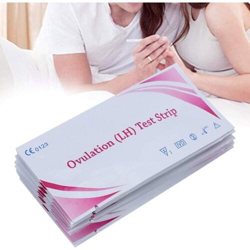 50Pcs LH Ovulation Test Strips Over 99% Accuracy Pregnancy Test Ovulation Urine Test Strips LH Tests First Response