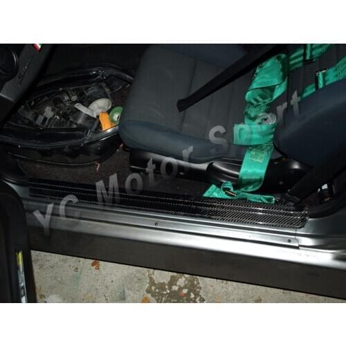 Car Accessories Carbon Fiber Door Sill 2pcs Fit For 1999-2002 Nissan S15 Silvia Door Plate Car-styling