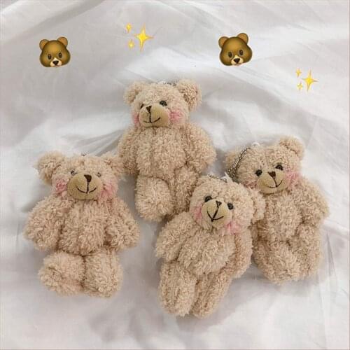 Soft and Cute Pendant Plush Doll Bear Doll Bunny Doll Bag Pendant Cartoons Accessories Keychain Birthday Gifts