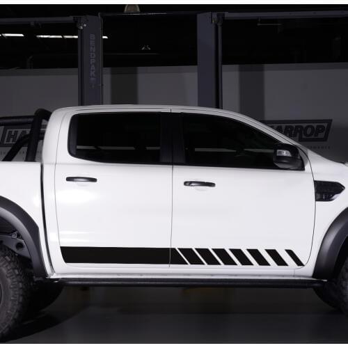 2 pcs hilux car sticker gradient body stripe racing car decals for TOYOTA HILUX revo vigo 2012 2013 20114 2015 2016 2017 2018