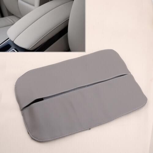 New 2Pcs/Set Car Center Console Armrest Cover Fit For BMW X5 E70 X6 E71 2008 2009 2010 2011 2012 2013 Grey