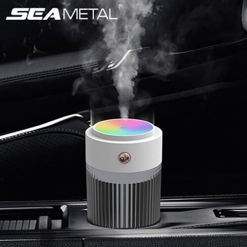 250ml Car Air Humidifier Portable USB Ultrasonic Aroma Essential Oil Diffuser Ambient Light Air Purifier for Vehicle Home Office
