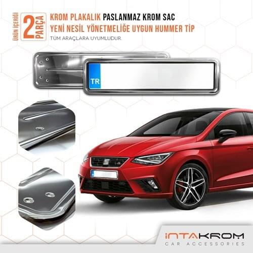 Seat Ibiza For Chrome Plates of 1 suit 2 Pcs Full Compatible Quality Car accessory
