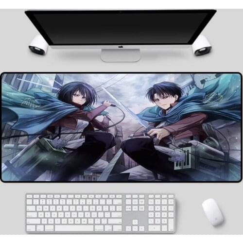 XGZ Large size mouse pad anime mouse pad cool double swordsman pattern table mat suitable for csgo dota2