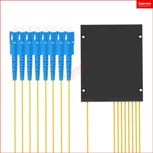 1X8 SC /UPC Fiber Optic FTTH Splitter FBT Optical Coupler 1:8 SC UPC Singlemode simplex PLC optical splitter