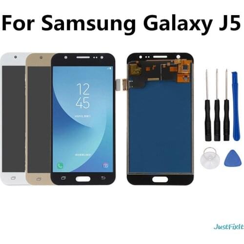 5.0'' AMOLED LCD For SAMSUNG Galaxy J5 2015 J500 J500H J500FN J500F J500M SM-J500F LCD Display Touch Screen Digitizer