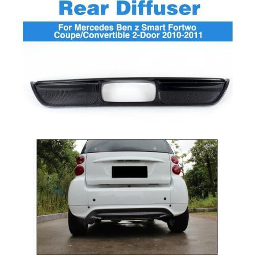 Carbon Fiber Rear Bumper Diffuser Lip for Mercedes Benz Smart Fortwo Coupe Convertible 2-Door 2010-2011 Car Styling