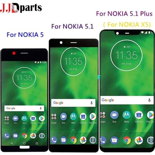 For Nokia 5.1 LCD Display Touch Screen Digitizer TA 1024 1027 1044 1053 1008 1030 1109 For Nokia 5 5.1 Plus LCD X5 LCD Screen
