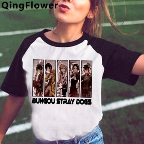 Bungou Stray Dogs t shirt women casual aesthetic 2021 vintage streetwear t shirt clothes plus size