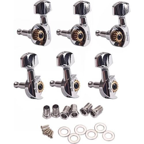 6Pcs / Set 3R3L Guitar open String Tuning Pegs Keys Machine Heads Tuners R 1:18