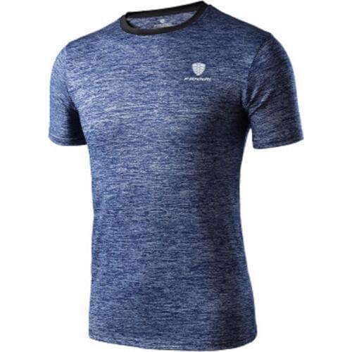 2019 new arrival man Sports t-shirt Quick-drying short sleeves Moisture wicking T Round neck short-sleeved running sportswear