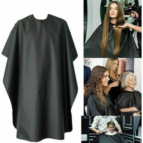 Salon Barber Cape Gown Hair Cutting Hairdressing Hairdresser Cloth Solid Black Increase Distribution Of Adult Management