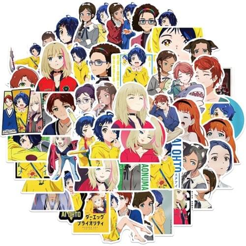 10/30/50pcs/pack WONDER EGG PRIORITY Japanese anime Stickers For Furniture Wall Desk Chair Toy Car Trunk Computer Decal Guitar