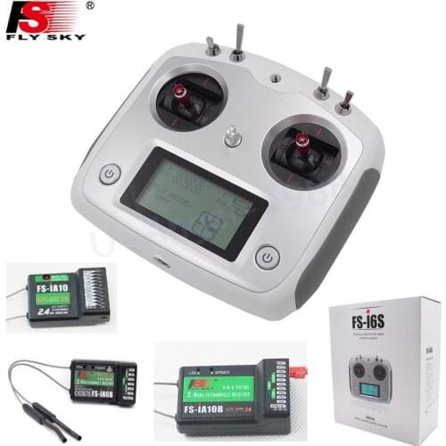 Original Flysky FS-i6S Remote Controller 10CH 2.4G with FS-iA6B FS-iA10B Receiver for RC Airplane Quadcopter Multirotor Drone