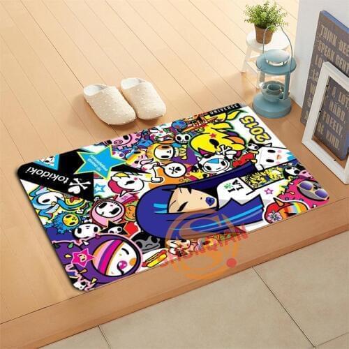 Custom Tokidoki Doormat Bath Mats Foot Pad Home Decor Bathroom Mats Door Mat Floor Mat A320#99