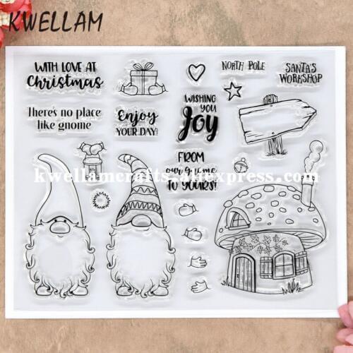 Christmas WISHING YOU JOY SANTA Scrapbook DIY photo cards rubber stamp clear stamp transparent stamp 12.5x15.5cm 8081502