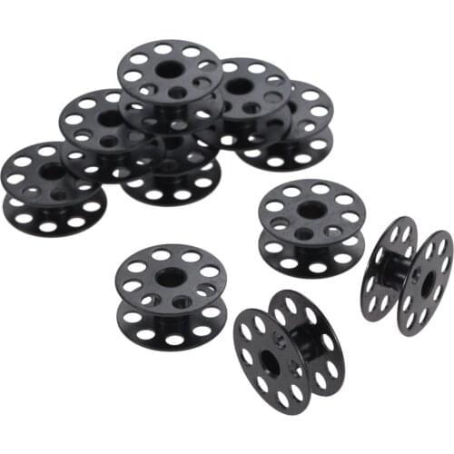 Sewing Machine Bobbin Fit for Industrial Single Needle Sewing-Machine M Size Black Bobbins 10pcs 25mm*10.5mm