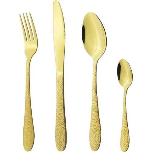 Dinnerware Special Pattern Silverware Set Cutlery Knife Fork Coffee Dessert Spoon Stainless Steel Flatware Kitchen Tableware Set