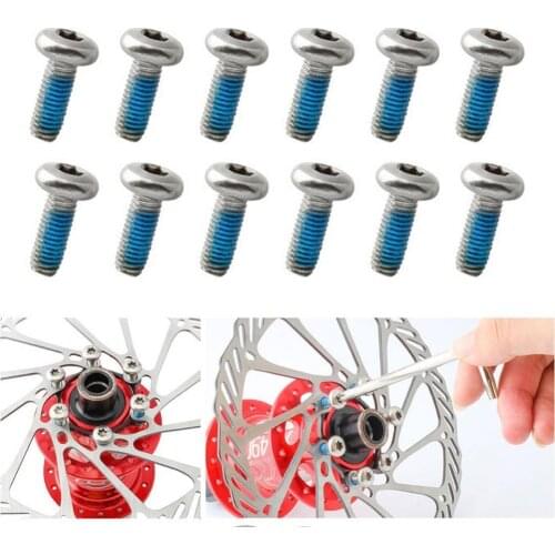 Bike Bicycle Brake Disc M5 Rotor Mounting Bolts Screw Cycling Parts болты для велосипеда болты на велосипед parafusos bicicleta
