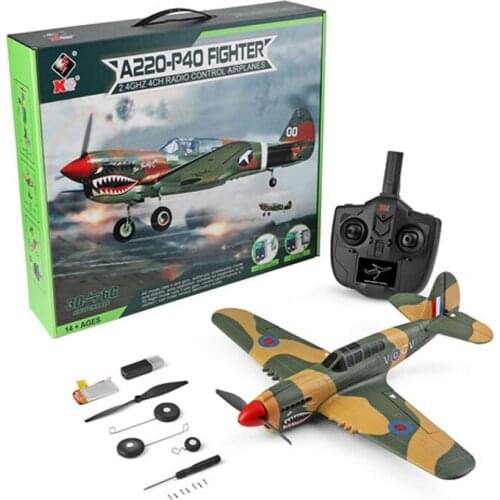 Wltoys XK A220-P40 FIGHTER 3D/6G EPP Foam Plane 384mm Wingspan 4Channel 6 Axis-Gyro RC Plane RTF