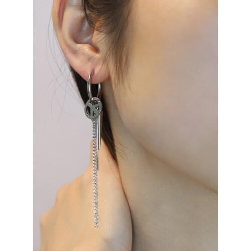 Stainless Steel Cross Drop Statement Earrings for Women Men New Fashion Vintage Chain 2021Unusual Earings Party Punk Jewelry