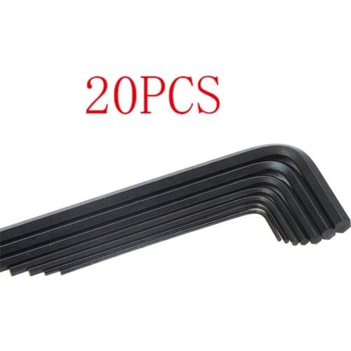 10pcs/20pcs M3 3mm L Shaped Hex Key Flat hexagonal wrench Hand Driver Tools