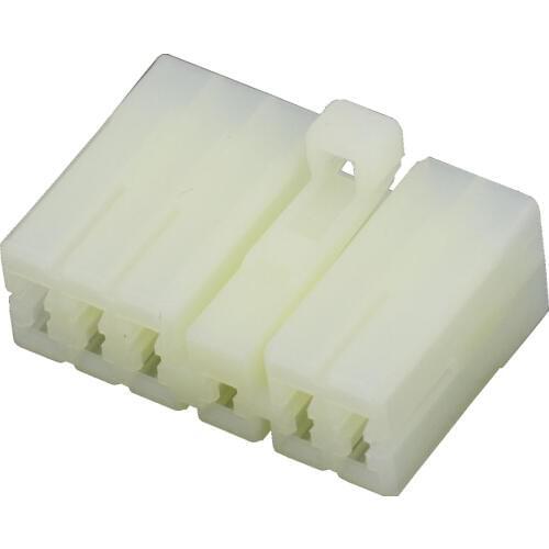 11 Pin of light yellow female car connector audio plug with terminal DJ7112-3-21 11P connector